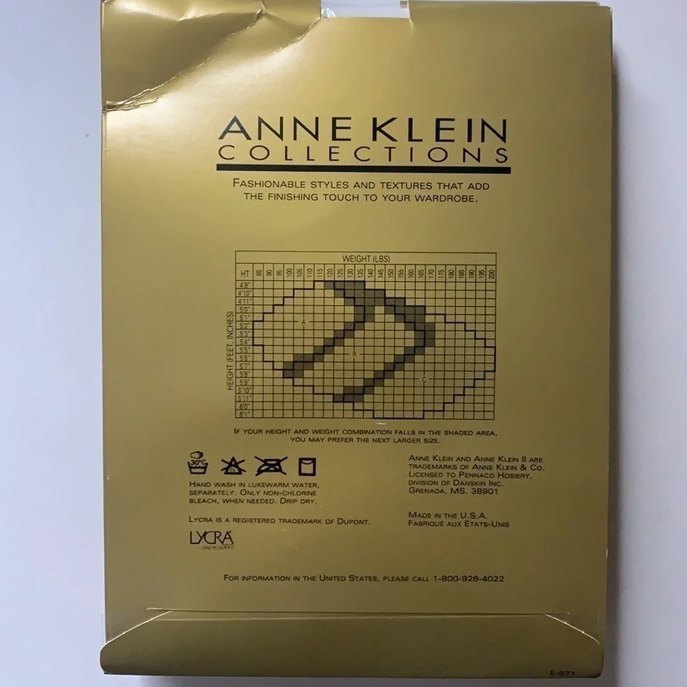 Brand New Anne Klein signature opaque silky Pearl control top pantyhose women’s